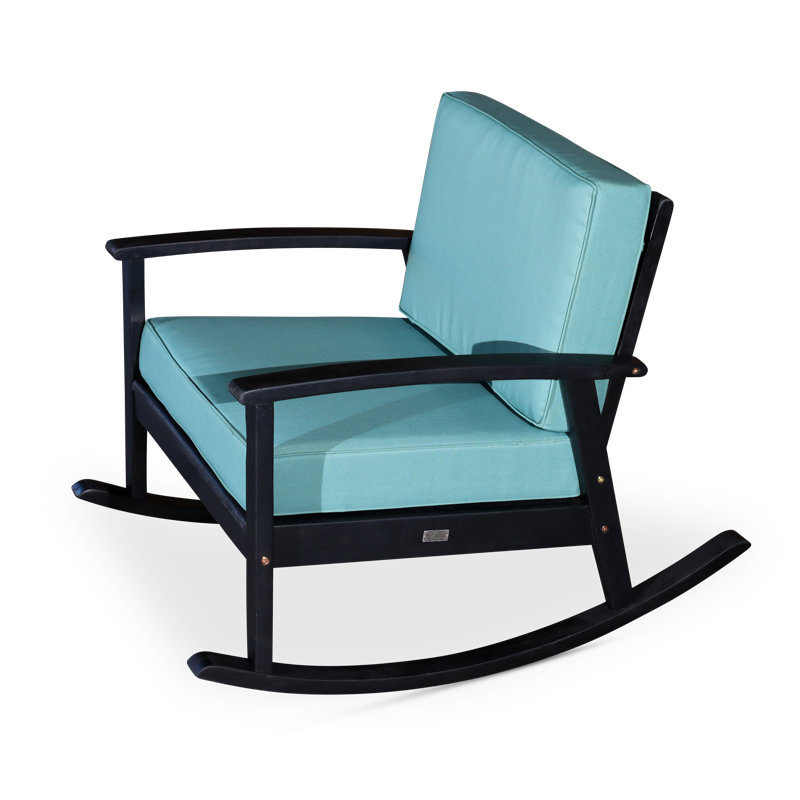 Chaise berçante en eucalyptus