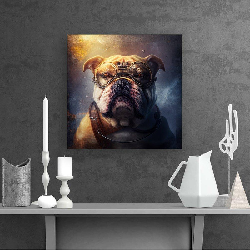 Bulldog - Wrapped Canvas Print