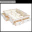  Lit plateforme avec 6 tiroirs de rangement - Conception moderne à profil bas et capacité de 350 lb-1243648650-1243648649