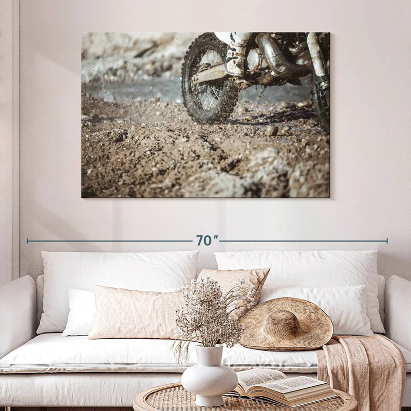 Sireci Muddy Motorcycle, 32" H x 48" W
