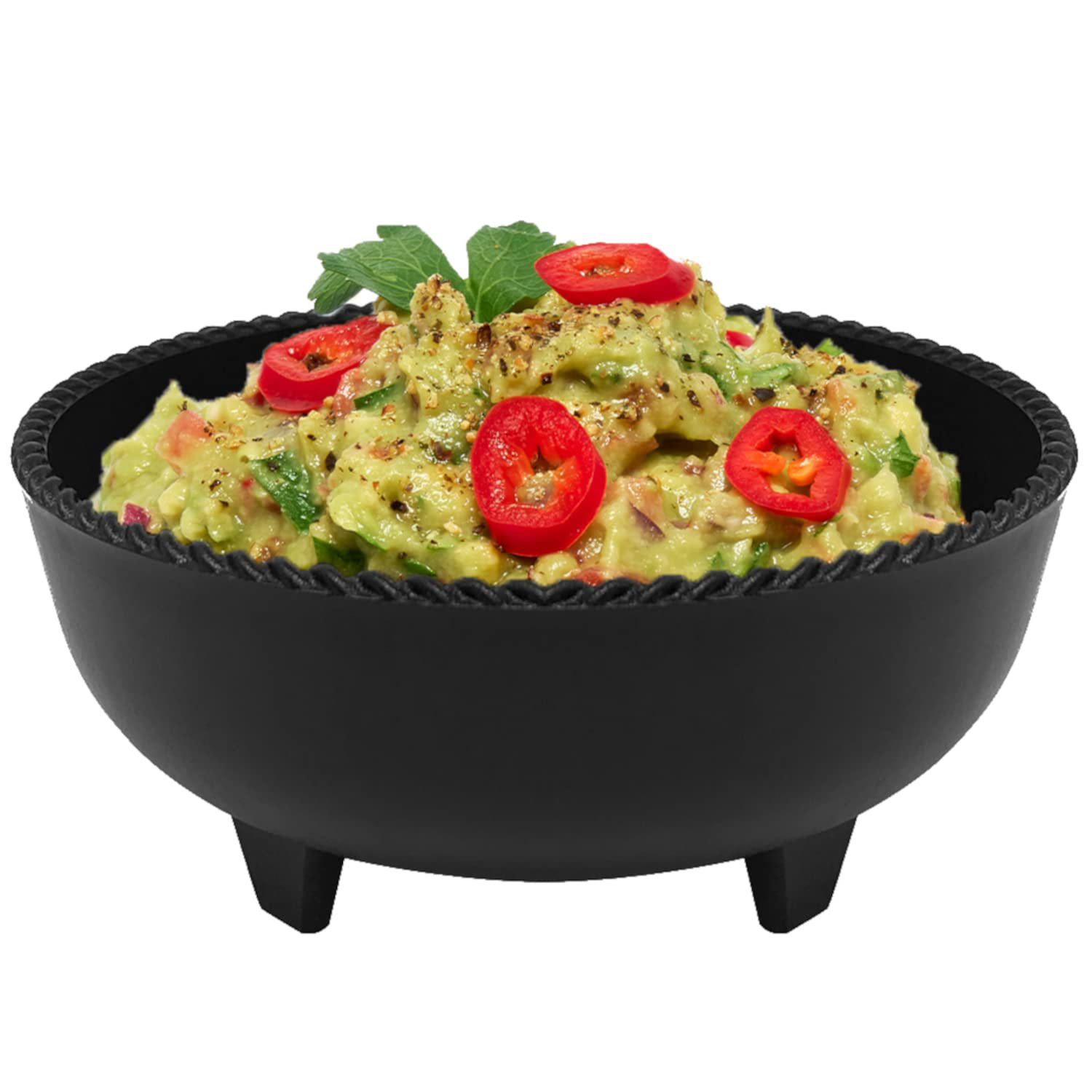 Salsa Bowls - Small Plastic Molcajete - 3 / 8 oz bowls