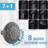 7-Spray Handheld With 5 Inch Rain Shower And 26" Adjustable Slide Bar, 1.8Gpm, Installation, , Black Abs Stainless Steel, Angle-Adjustable Alloy Head, 7 Spray Settings For A Invigorating Showerhead-127342963