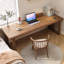 Bureau moderne simple rectangulaire en bois massif-1973685830