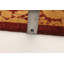 Tapis décoratif en laine de style persan rouge foncé de conception unique 3 pi 1 po x 5 pi noué à la main new age paki