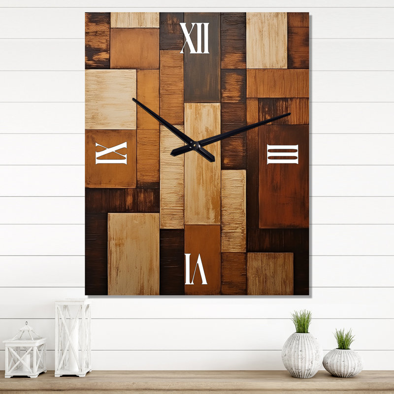 Horloge murale Brilliance Symetry I - Abstract Shapes, Très grand
