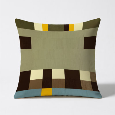 Pixel Patchwork Indoor And Outdoor Pillow