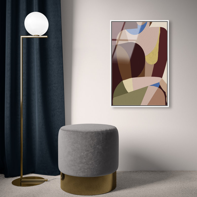 Studio Of Shapes II by Oliver Gal, 25" H x 17" W, White Floater Frame