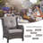 Artidiello Outdoor Seating Group with Fire Pit with Cushions-789991003
