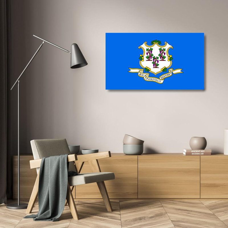 Connecticut State, H 14 po x l 24 po