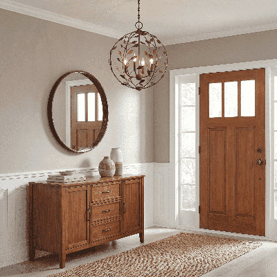 Luminaire suspendu 4 lumières en bronze enchanté par Breegan Jane