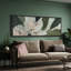 Abstrait sauge vert botanique fleur Art Mid Century Modern Boho Art mural horizontal Art déco-102833179-111696441
