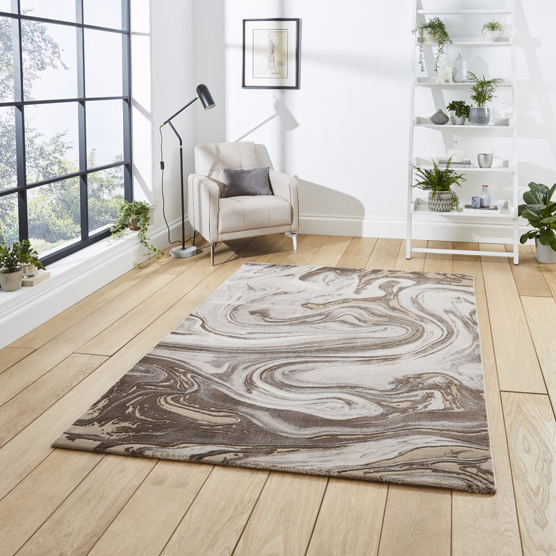 Sarnia area rug Machine Woven Rectangle Beige/Silver, Rectangle 120 x 170cm