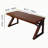 Solid Wood 55.1-Inch Extra Long Desk,Thickened Desk,Two Person Double Desk for Home Office, Wooden Long Computer Desk,Writing Table for Office, Walnut-1862552914