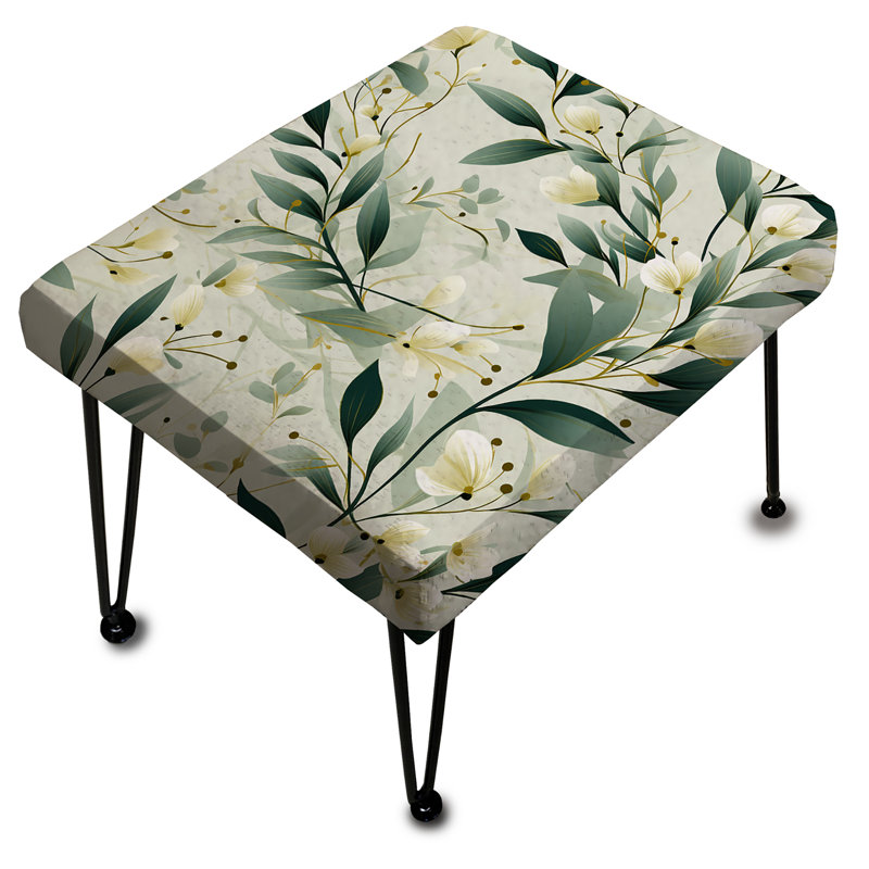 Minimalist Botany - Botanical Rectangle Ottoman
