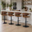 Ensemble de 4 tabourets de bar pivotants réglables en hauteur Classic-130042098-130042099