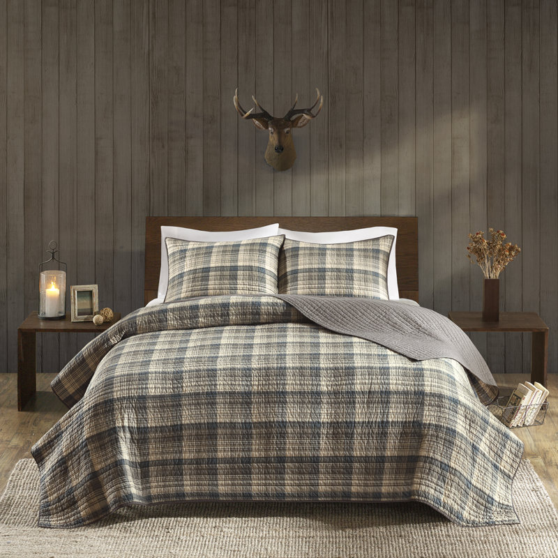 Woolrich Tasha 100% Cotton Quilt Mini Set, Full/Queen, Tan