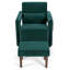 Fauteuil d'appoint moderne en molleton berbère avec repose-pieds et coussin de taille pour le salon-378526572