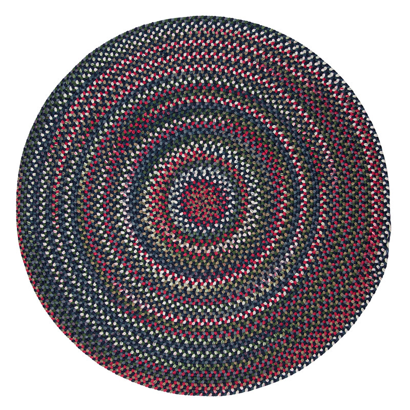 Tapis réversible Roxborough Park - bleu baltique, Rond 6 pi