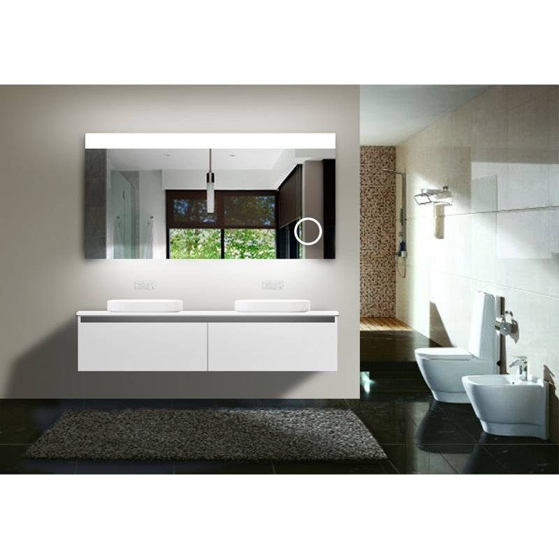 Grande Rectangle LED Wall Mirror