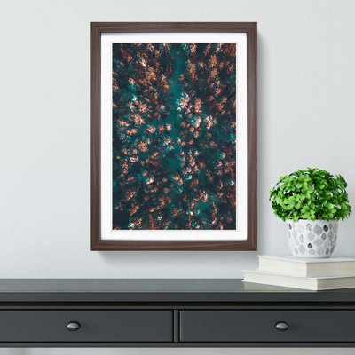View of a Forest in Oslo Norway in Abstract - Picture Frame Graphic Art Print