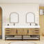 Finition du meuble-lavabo sur pied simple 84 po Jessica / Base: Chêne teck-72495653