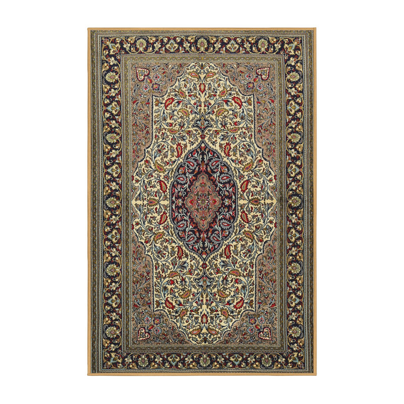Tapis gris/bleu traditionnel Galway, Rectangle 4 pi x 6 pi