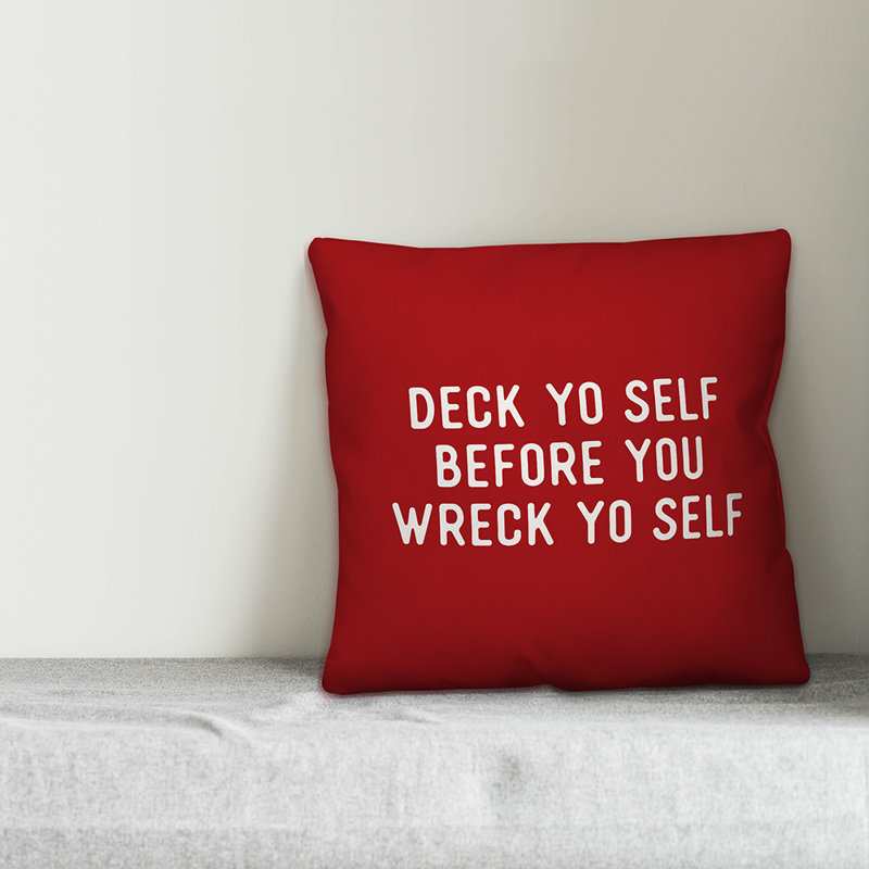  Coussin décoratif Deck Yo, 16 po x 1 po