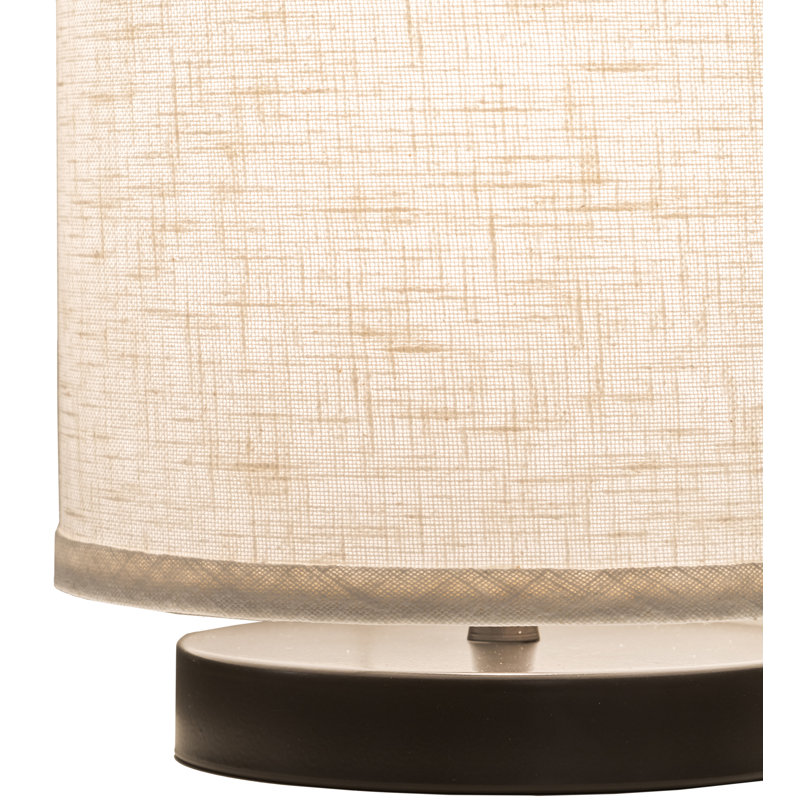 8" Wide Cilindro Textrene Table Lamp