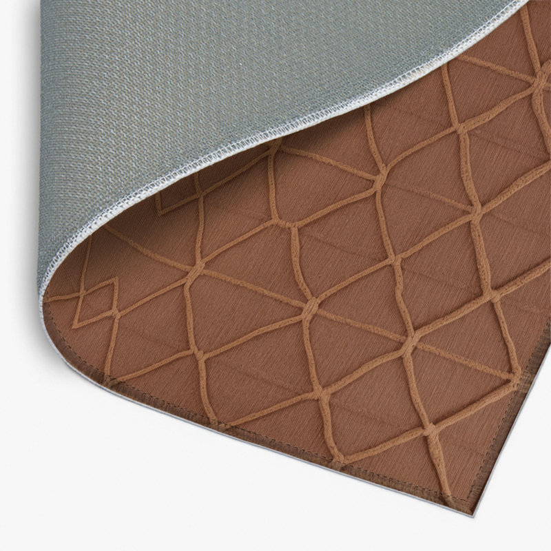 Tapis brun intérieur et extérieur Trellis, Rectangle 4pi x 6 pi