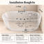 31.5 " W Alcove / Tile in Whirlpool Acrylic Bathtub