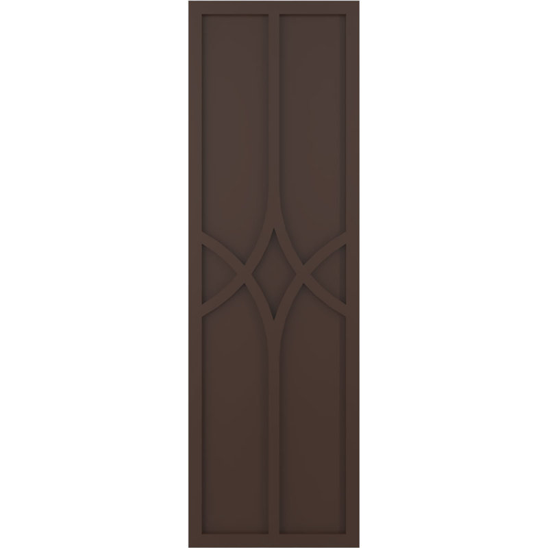 Volets en PVC True Fit, 12", Raisin brun, 50"