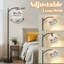 Lampe sur pied à arc avec abat-jour réglable Beach Ocean Summer Seahorse Starfish