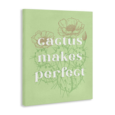 Art mural sur toile «Cactus Makes Perfect» par Ziwei Li
