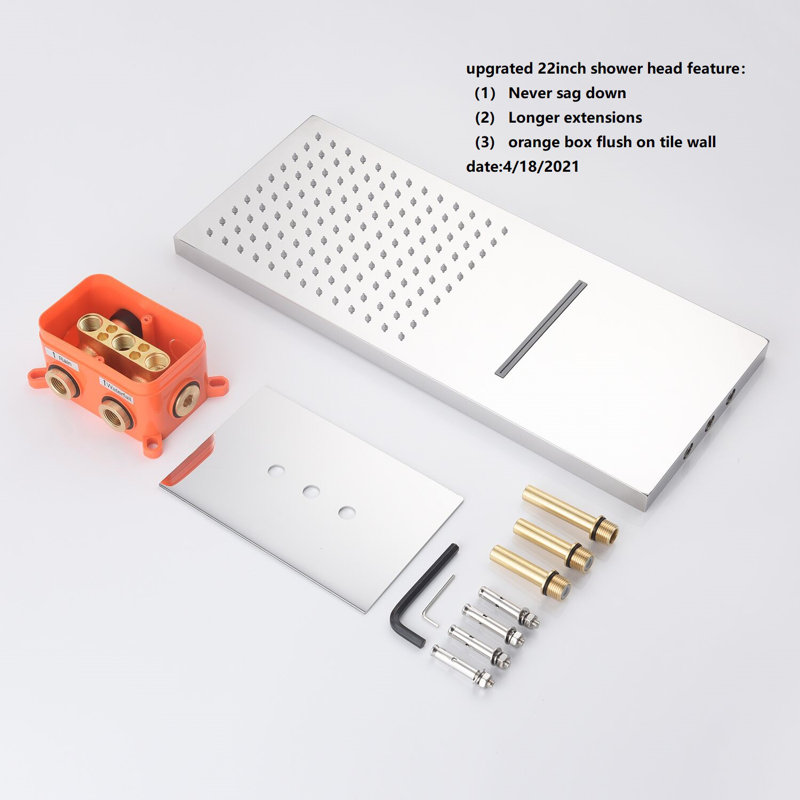 All-In-One Kit with Rough in-Valve, Chrome