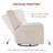 Tucker 32.8" Wide Chenille Upholstered Swivel Glider Recliner-1420378598