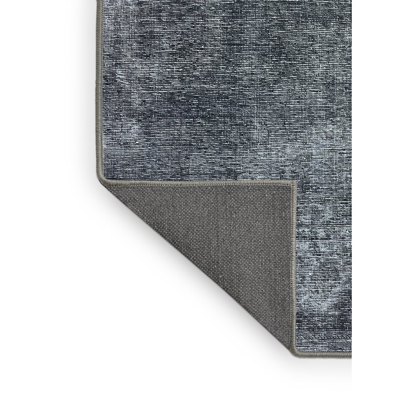 Tapis abstrait gris Hubler, Rectangle 8 pi x 12 pi