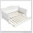 Wooden Daybed With Trundle, Sofa Bed For Bedroom/Living Room