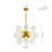 18-light Swirled Glass Globe Chandelier