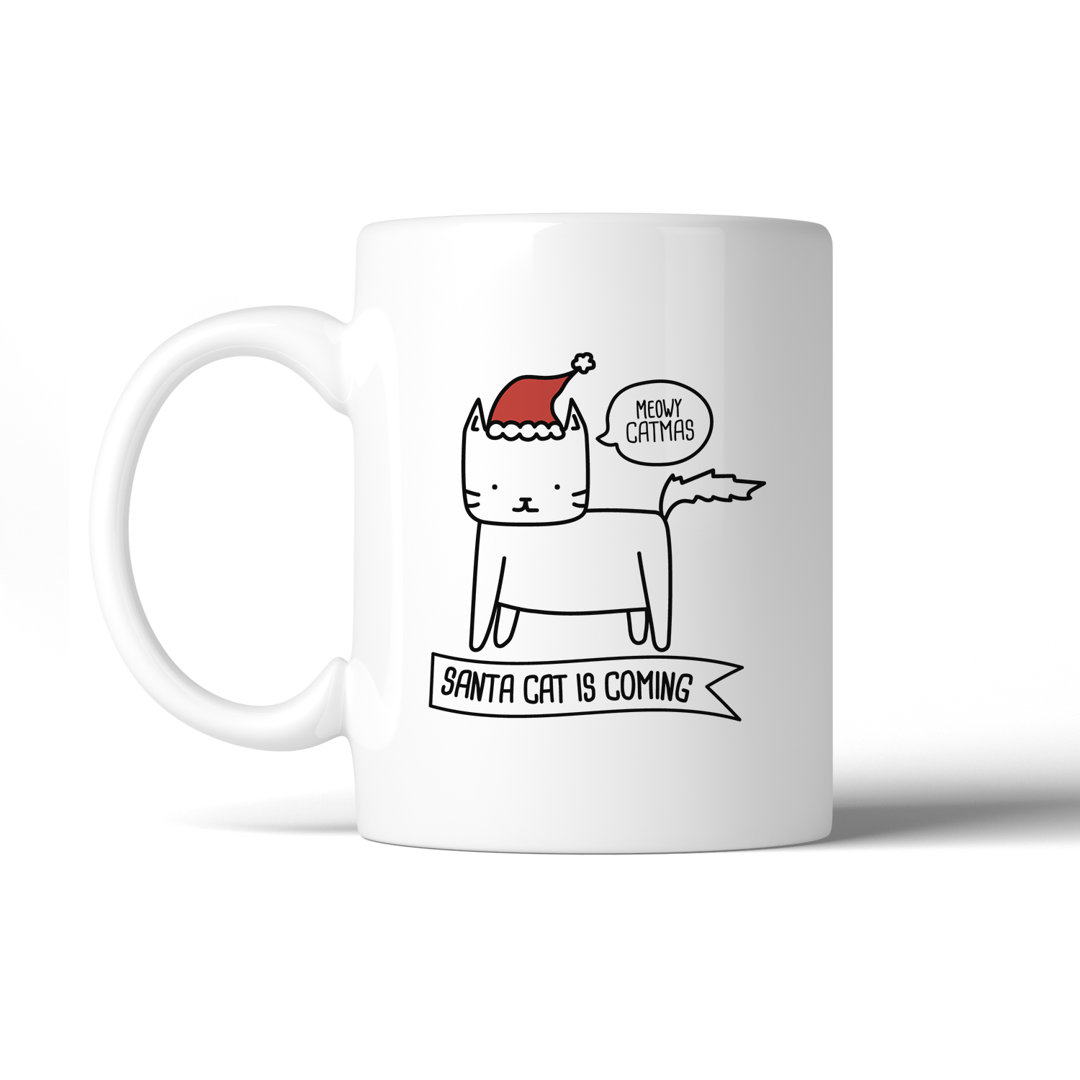 Mcdorman Meowy Catmas Santa Cat is Coming Coffee Mug The Holiday Aisle®