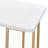White & Gold Finish Writing Lagena with Spacious Work Surface and Elegant Design for Modern Home Offices.