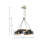 4-Light Metal Shade Chandelier