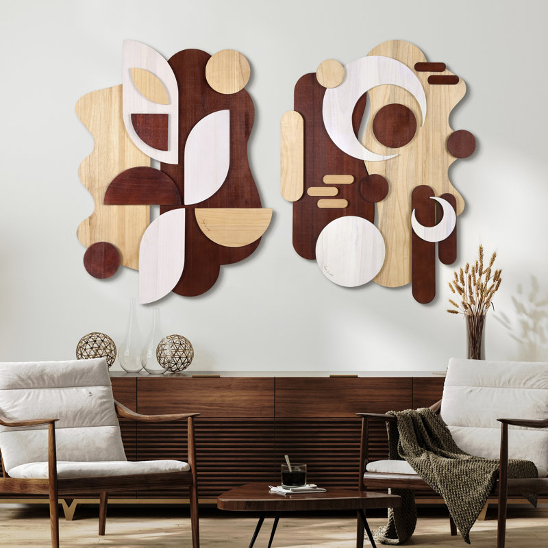 Ensemble de 2 décorations murales Sable Serenade I & II