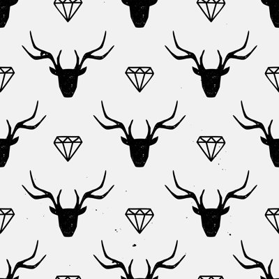 Panneau de papier peint adhésif Saddleback Deer