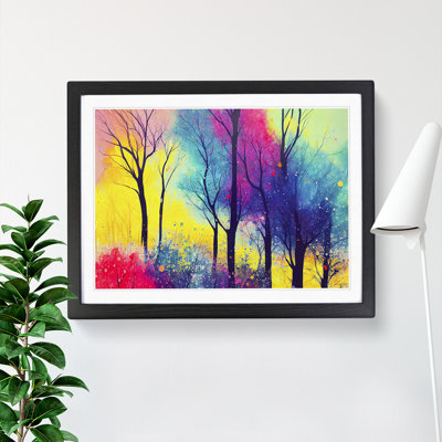 Spring Forest Splashed Vol.3 Abstract - Framed Print
