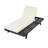 Lounge Chaise Set With Headrest, Space Available On One Side, Acacia Wood With Water-Resistant Lounge Cushions (3-Fold & 4 Inch)