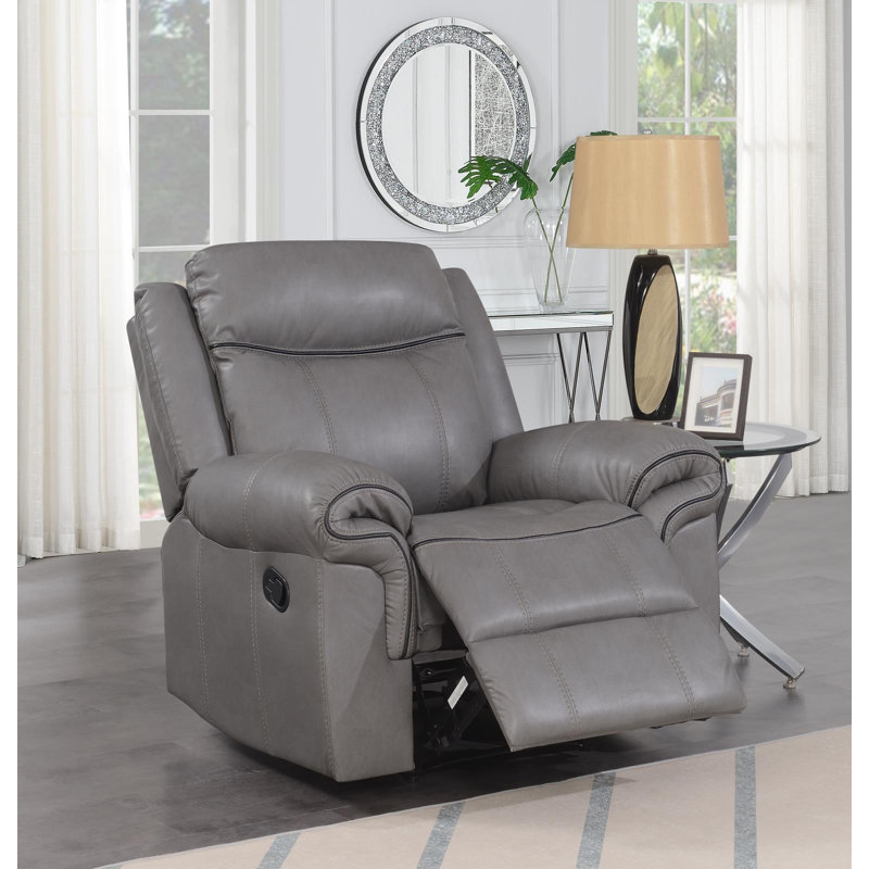 Faux Leather Recliner