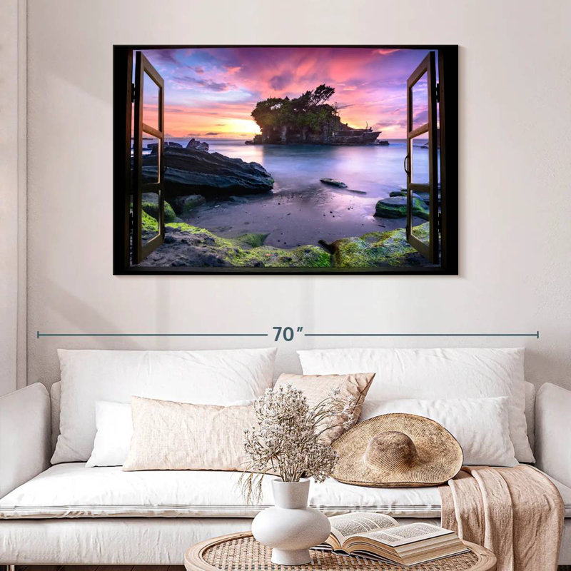 Gillard Window To Tanah Lot Gillard, 32" H x 48" W