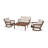 Vineyard 4-Piece Deep Seating Rocking Chair Set-126619418-126619428