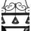 Elana Steel Handcrafted Rectangle Hanging Pot Rack