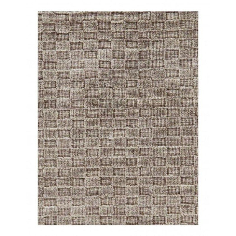 Canvello Gray Color Fine Hand Knotted Modern Rug 4' X 5'11''